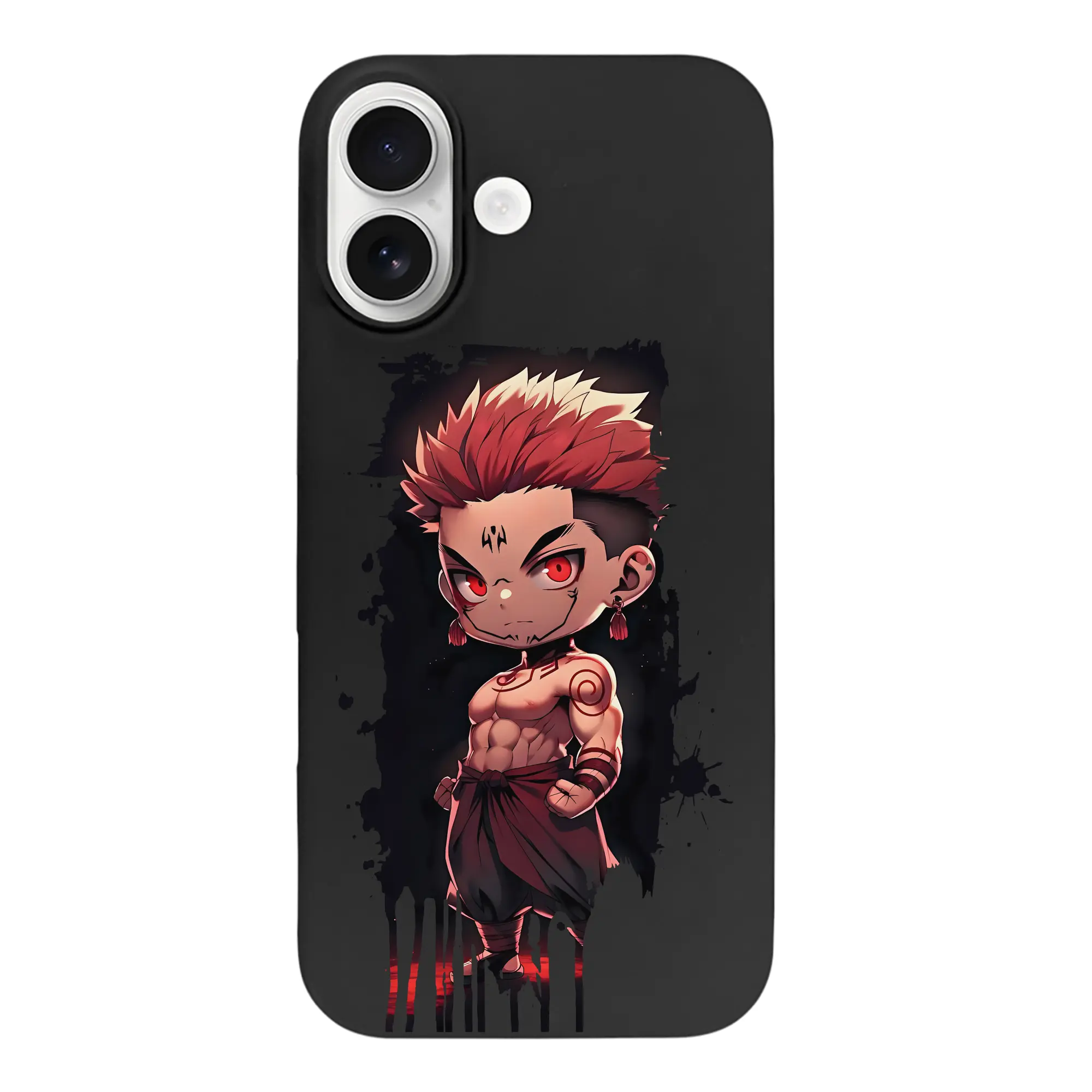 呪術廻戦 グッズ,両面宿儺 - iPhone 17 シリーズ シリコンケース 薄型 耐衝撃 指紋防止 ソフトタッチカバー 精密フィット 傷防止 保護ケース iPhone 17/17 Air/17 Pro/17 Pro Max 対応